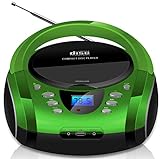 Tragbare Boombox | CD/CD-R | USB | FM Radio Player...