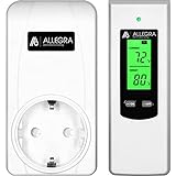 ALLEGRA Wireless Thermostat Steckdose I Digitaler...