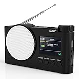 Tragbares DAB+ Radio, UKW-Digitalradio mit...